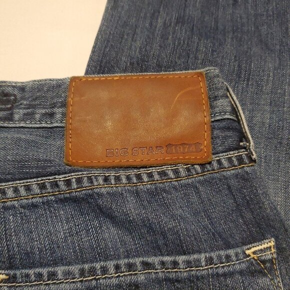 BKE Buckle Big Star Eastman Mens 31L Relaxed Straight Blue Denim Jeans - Picture 5 of 6